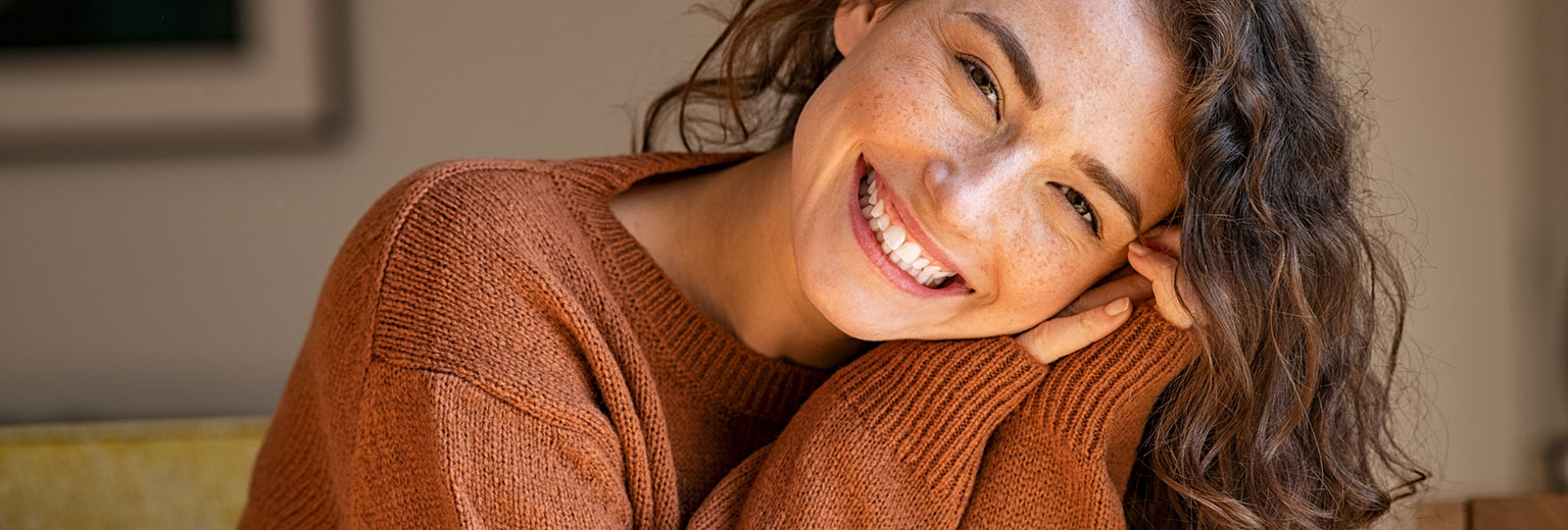 Beautiful woman smiling