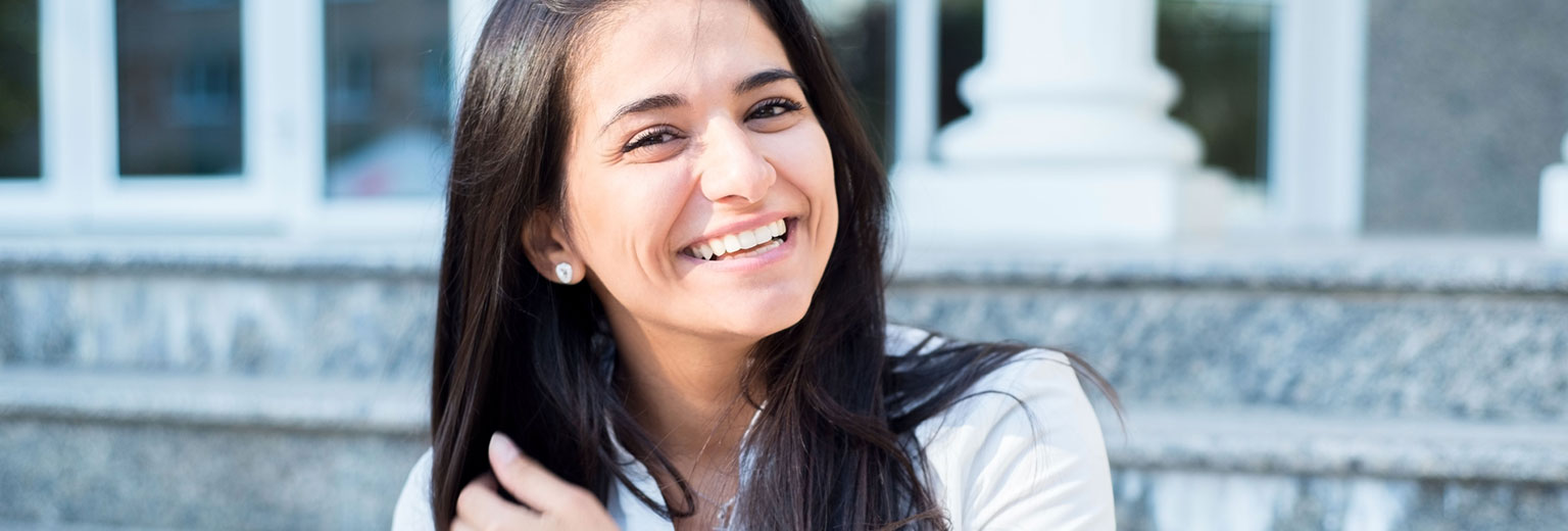 Beautiful woman smiling