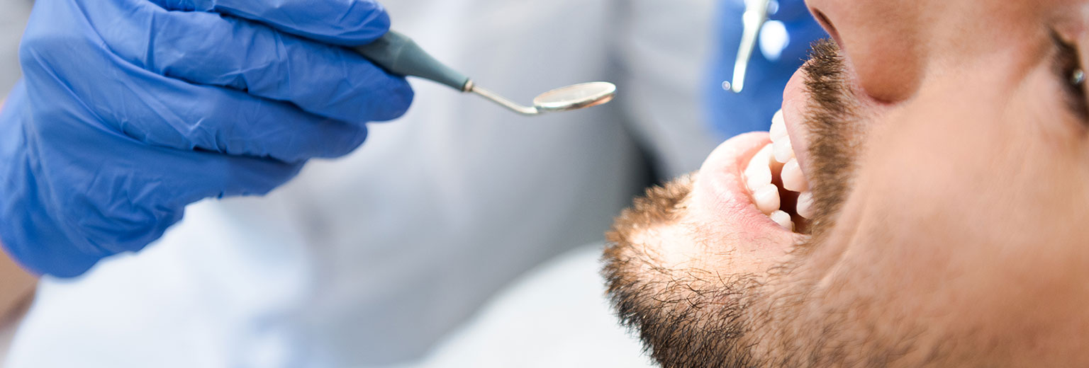 Man at dental