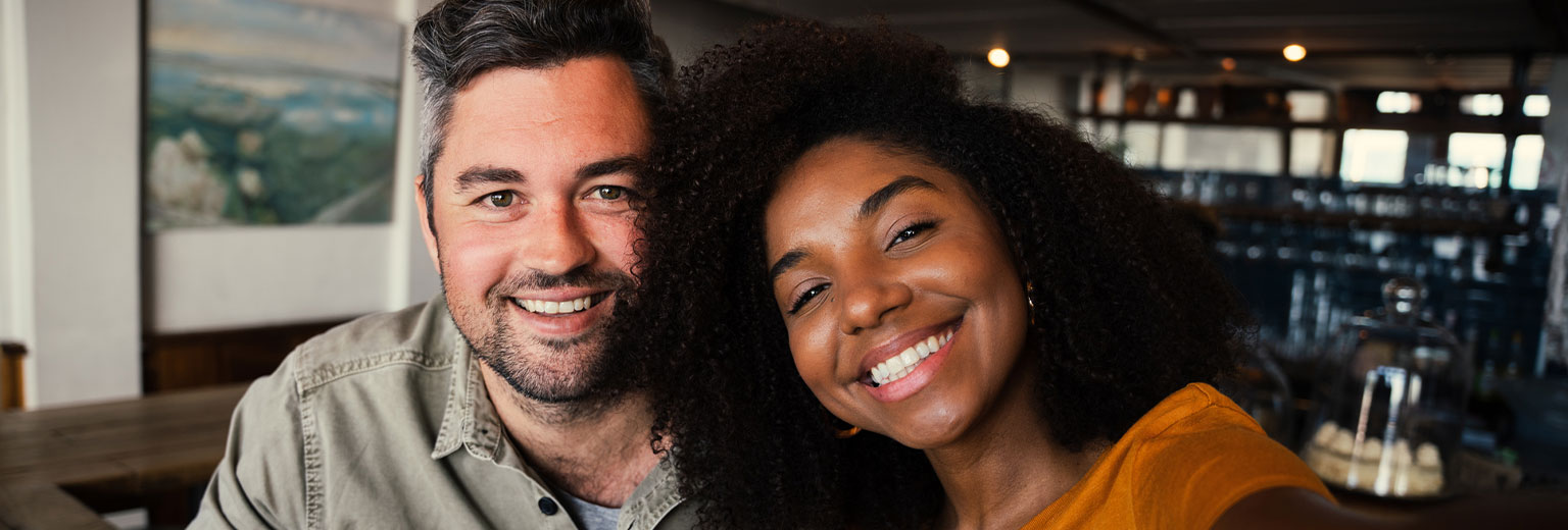 Couple is smiling after Antibiotic Treatment