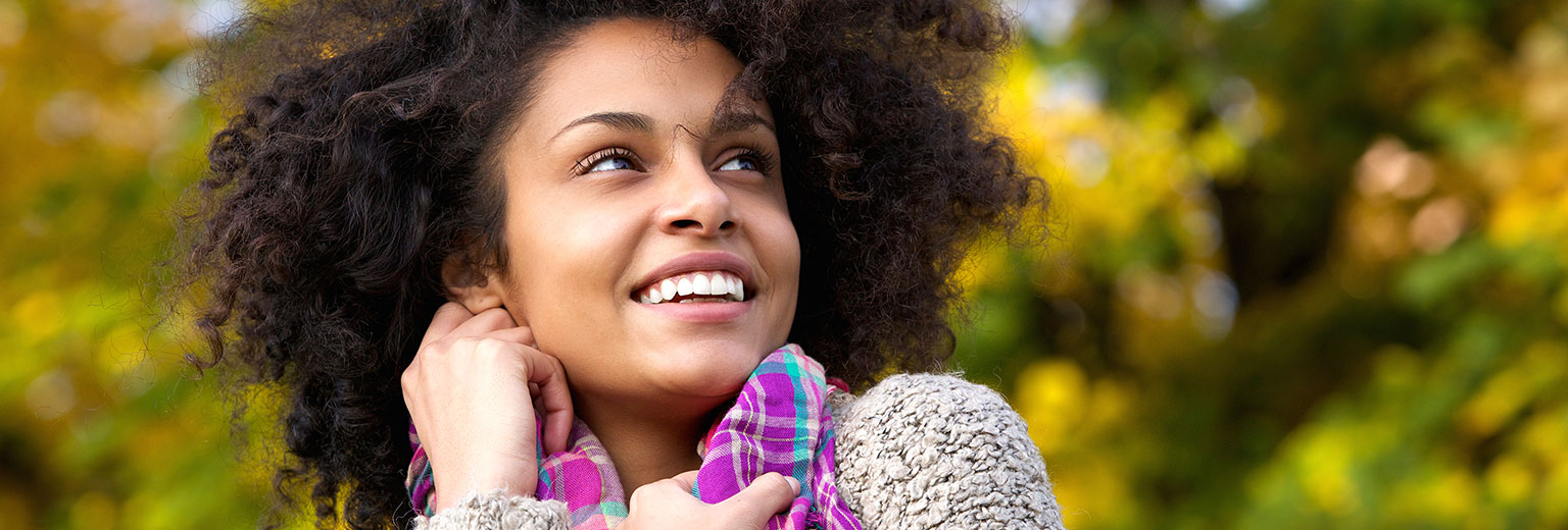 Beautiful woman smiling