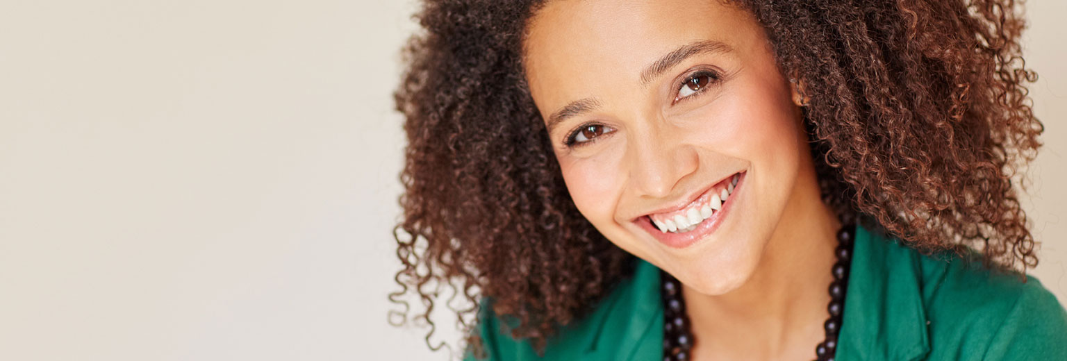 Beautiful woman smiling